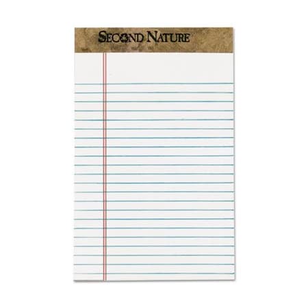 Tops Business Forms TOPS, SECOND NATURE PREMIUM RECYCLED PADS, NARROW RULE, 5 X 8, WHITE, 50 SHEETS, DOZEN 74005